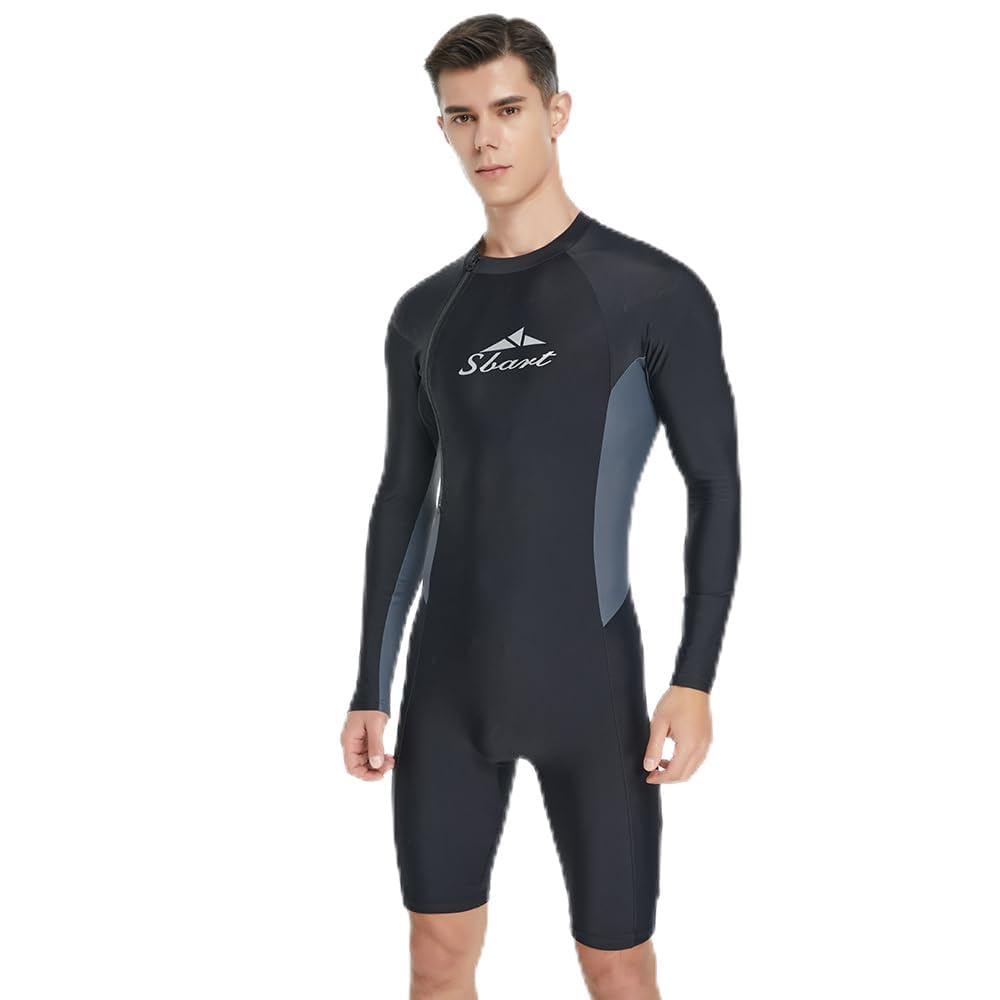 Amazon.com: Sbart Mens 2mm Shorty Wetsuit, Full Body Diving Suit